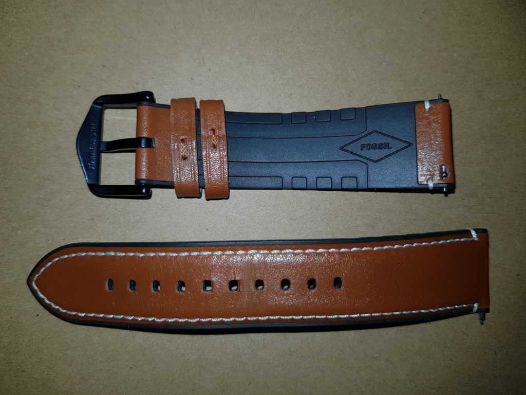 Fossil Q Explorist HR leather strap