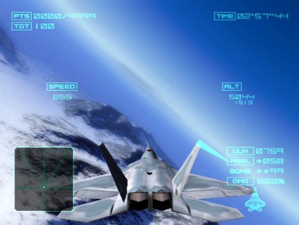 Ace Combat PS2 en vol