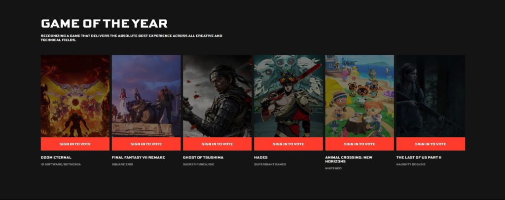 Game Awards 2020