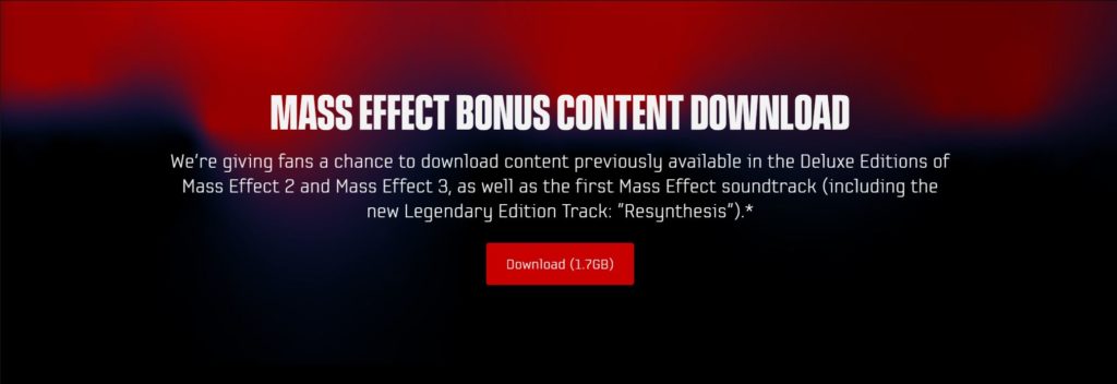 Mass Effect: Legendary Edition, du contenu pour fans
