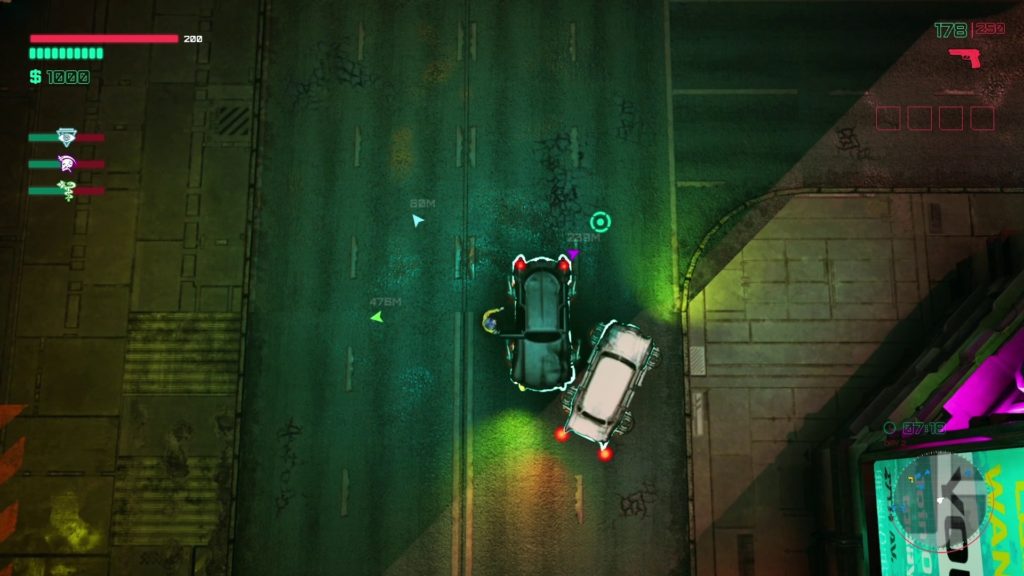 Glitchpunk, le mélange entre GTA et Cyberpunk arrive
