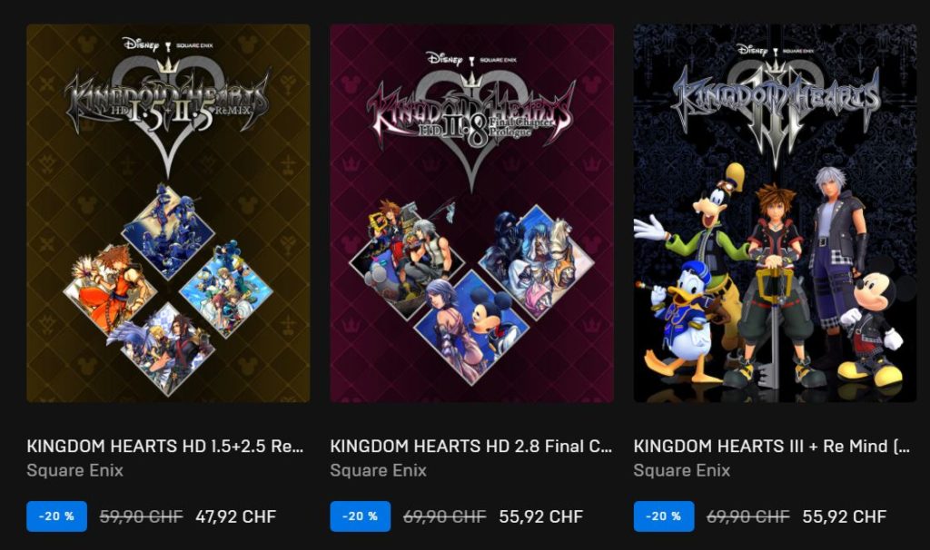 La saga Kingdom Hearts arrive sur Nintendo Switch