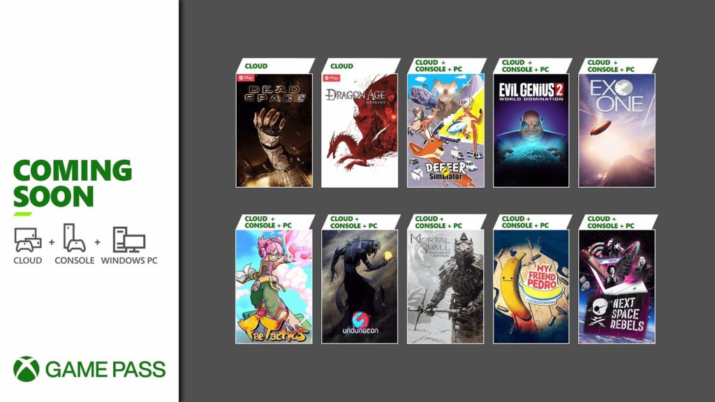 Xbox Game Pass, voici les arrivant de la fin novembre