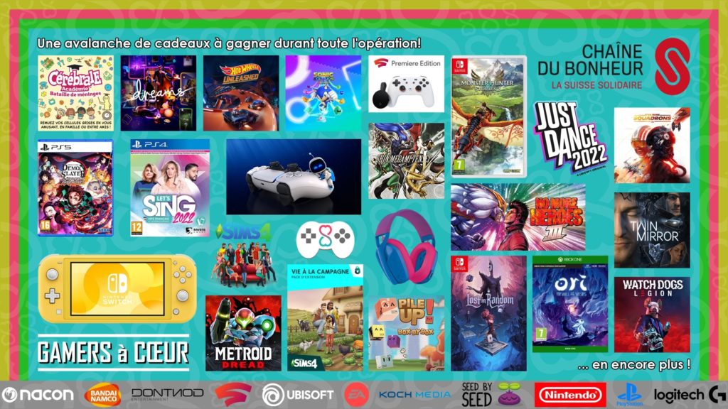 Gamers à Coeur, du gaming et des dons, en Suisse