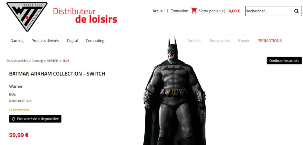 Batman Arkham bientôt sur Nintendo Switch ?