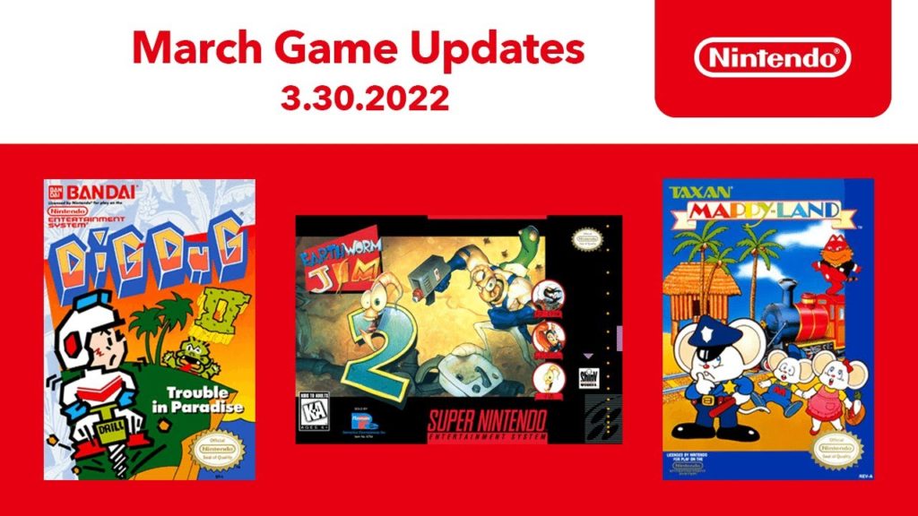 Nintendo Switch Online, de nouveaux jeux NES/SNES ajoutés