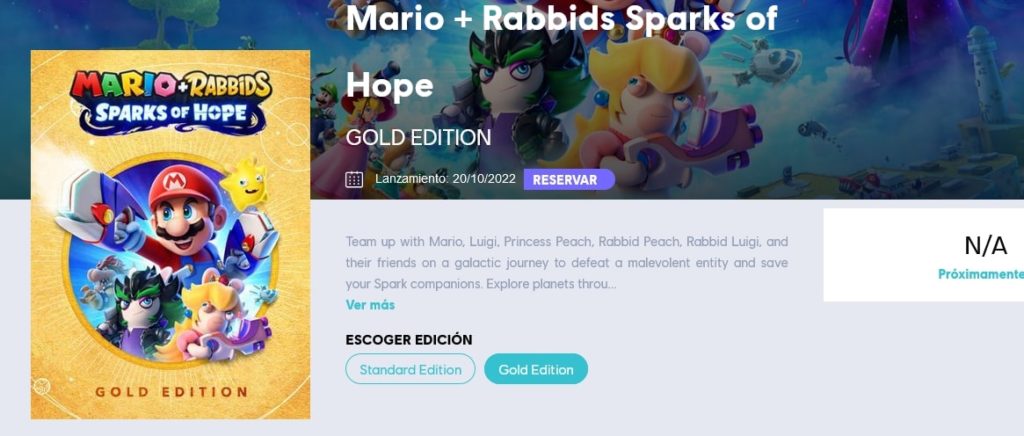 Mario et les Lapins Crétins Sparks of Hope en octobre ?