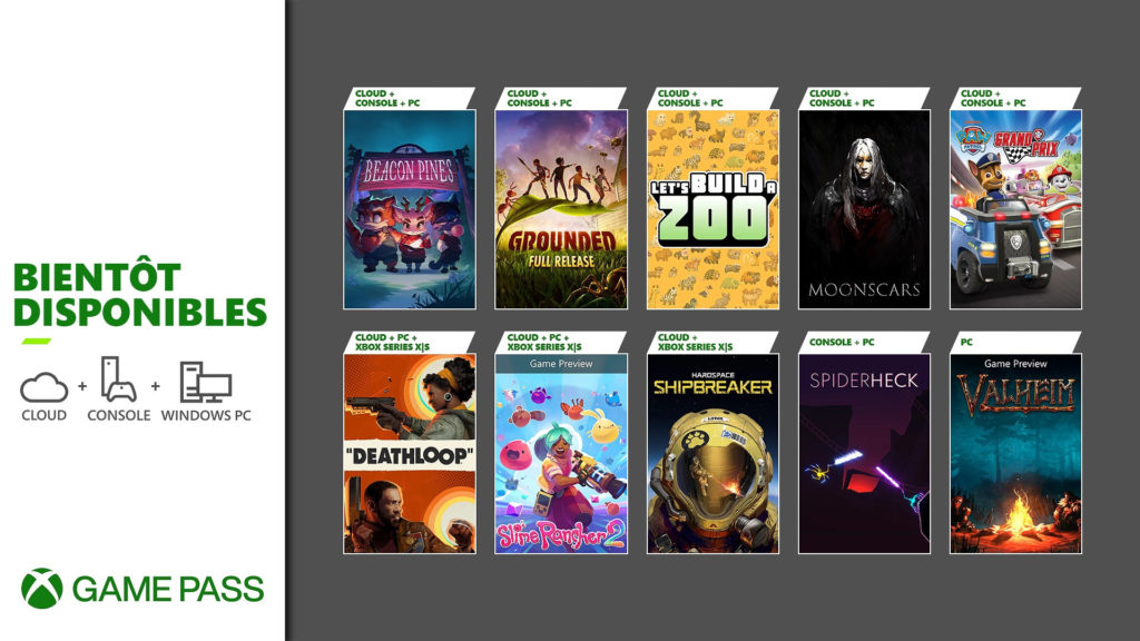 Xbox Game Pass, les jeux pour fin septembre
