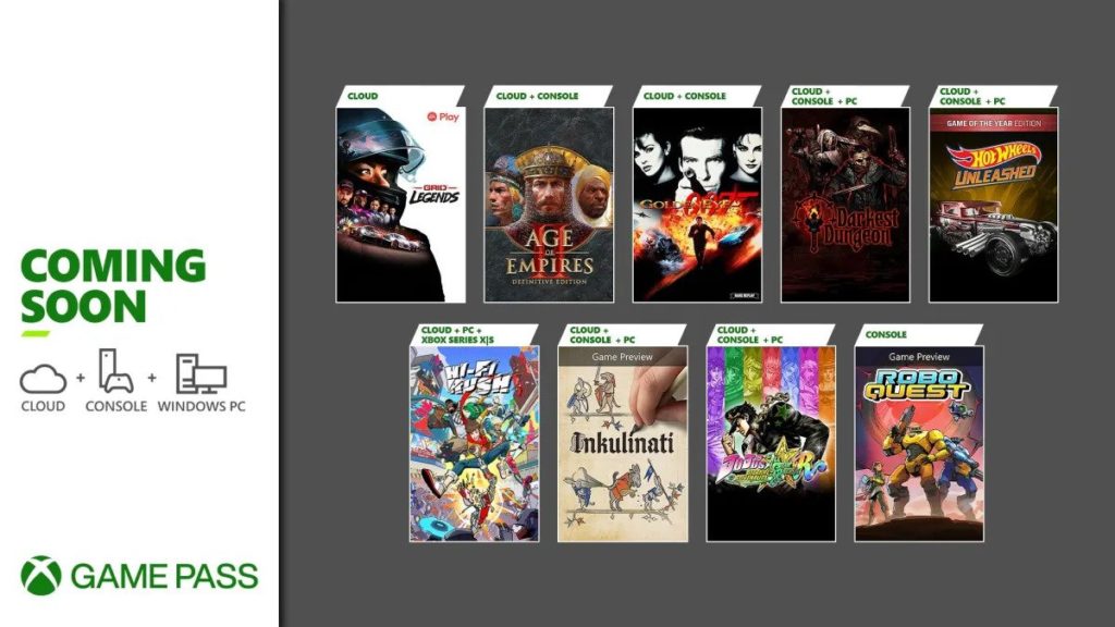 Xbox Game Pass, la suite de janvier est là
