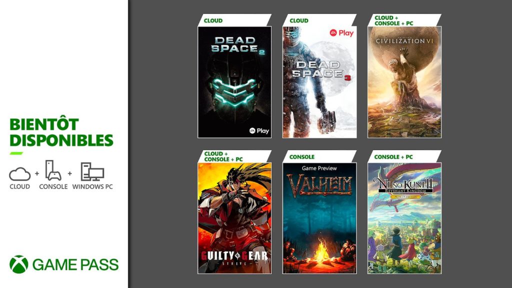 Xbox Game Pass, la première salve de mars annoncée
