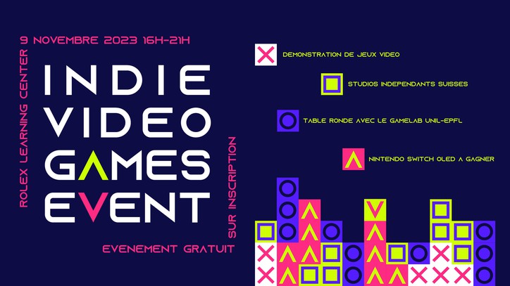 Indie Video Games Event, le 9 novembre à l'EPFL 