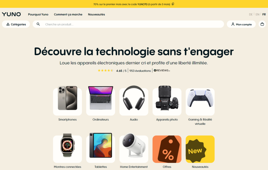 Yuno est enfin disponible en français