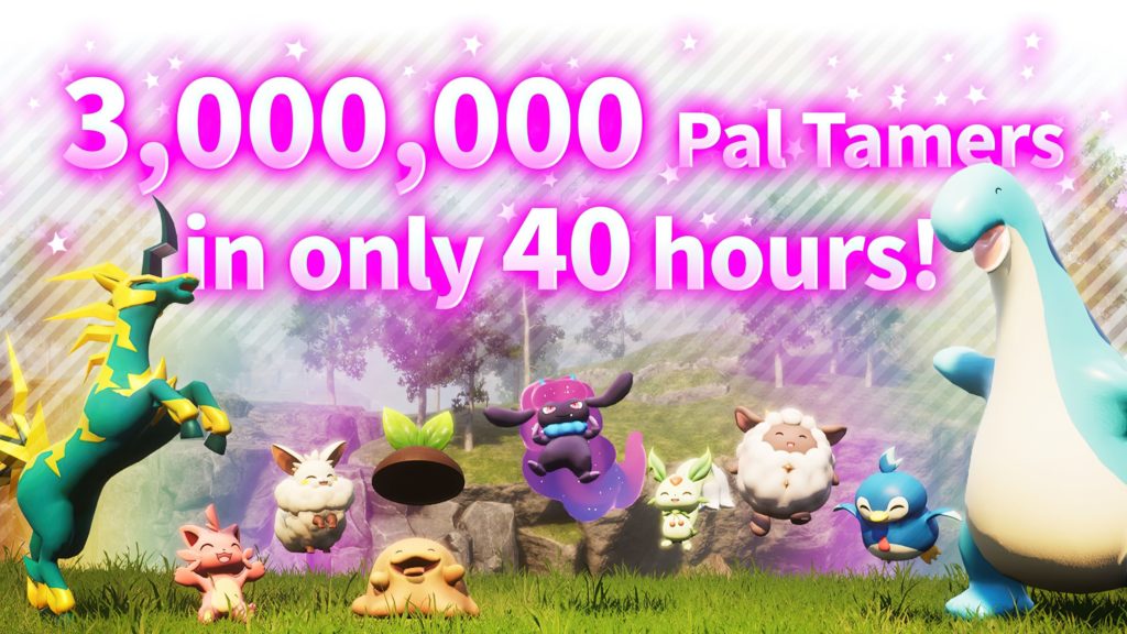 Palworld, 3 millions de jeux vendus en 40 heures