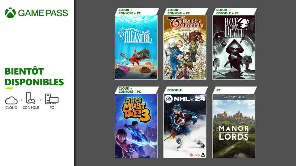 Xbox Game Pass, la seconde salve d'avril dévoilée