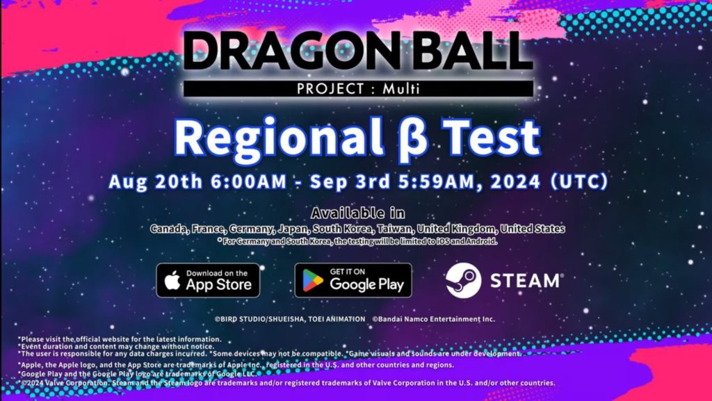 Dragon Ball Project : Multi, un premier trailer et une beta