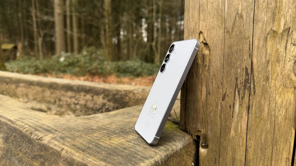 Samsung Galaxy S25 dos creux bois
