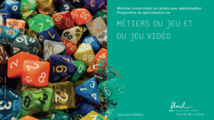 Une nouvelle spécialisation dédiée aux métiers du jeu à l’UNIL