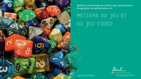 Une nouvelle spécialisation dédiée aux métiers du jeu à l’UNIL