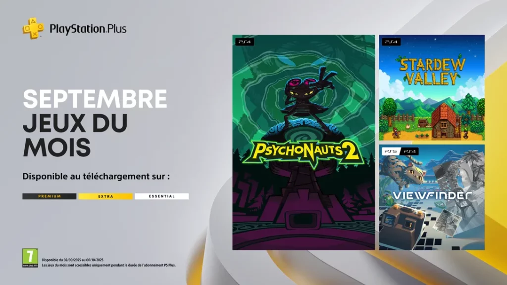 Playstation Plus Essential, voici les jeux de septembre 2025